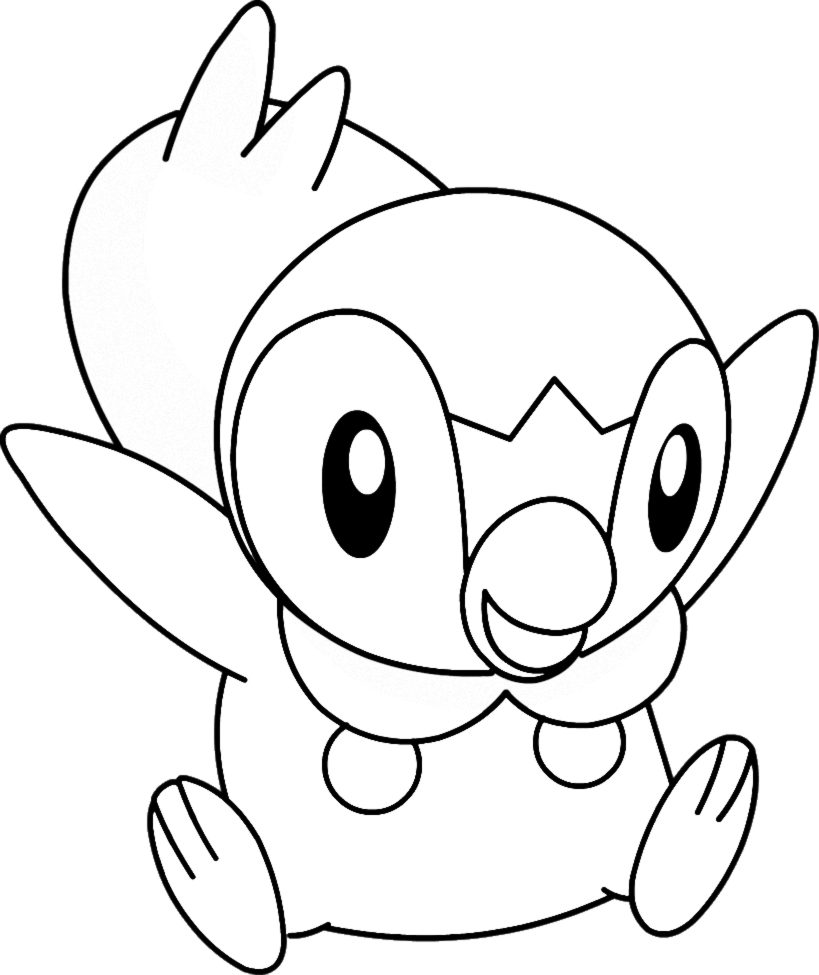 819x975 Pokemon Piplup Coloring Pages 203 Free Printable Coloring Pages