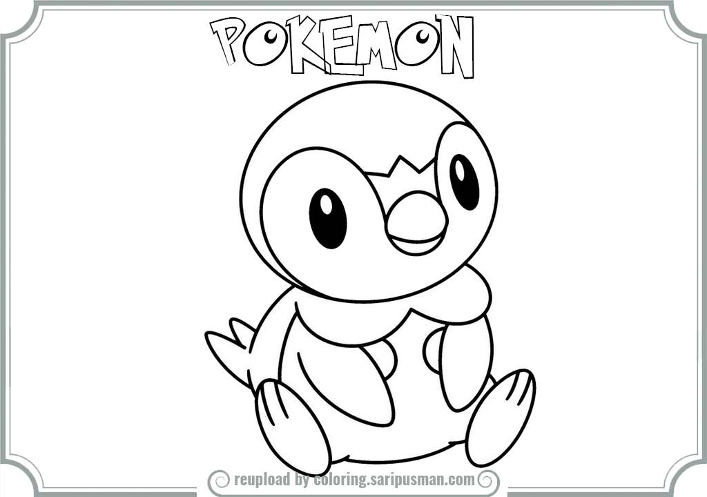 1024x720 Piplup Coloring Page 366864