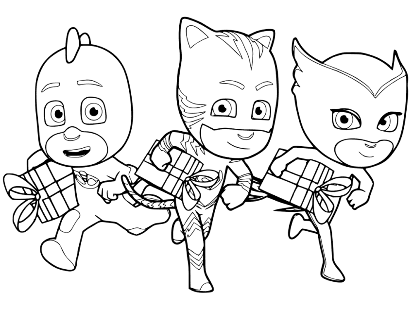 850x638 35 Unique Pj Masks Coloring Pages