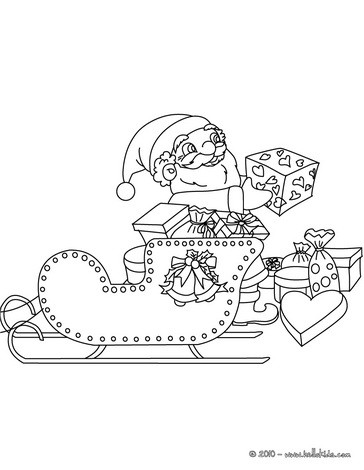 364x470 Santa Claus Amp His Sleigh Coloring Pages