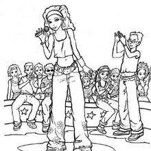 220x220 Singer Coloring Pages
