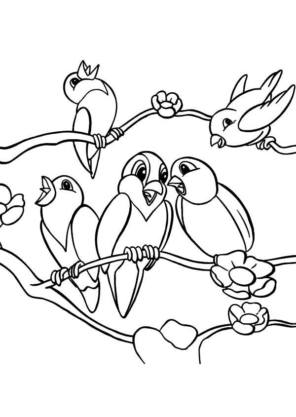 600x845 Bambi Singing Love Song For Birds Coloring Pages Batch Coloring