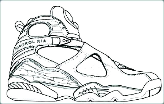 640x408 Basketball Coloring Page Color Pages Air Shoes A Free Cute Sheet