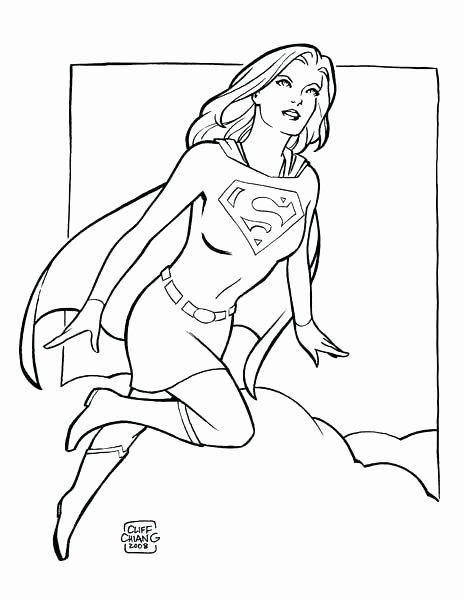 464x600 Supergirl Coloring Pages Collection Supergirl Coloring Pages Also