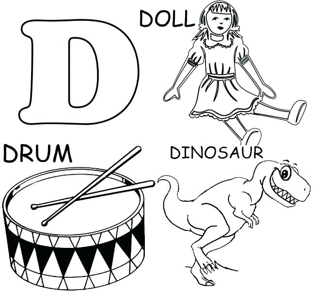 650x600 Letter D Coloring Pages D Coloring Pages Letter D Coloring Pages