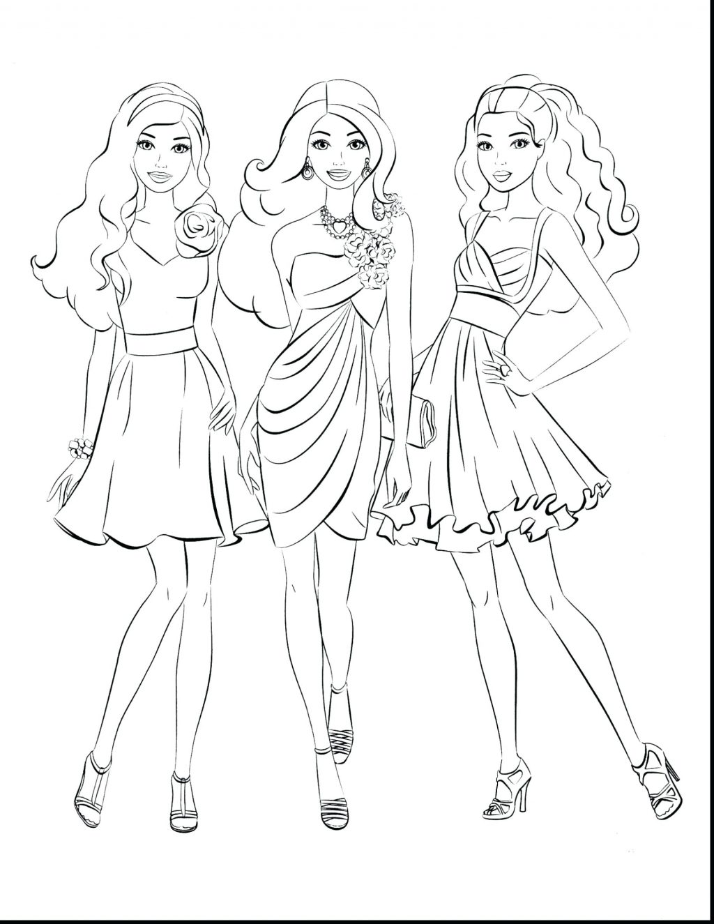 1024x1325 Coloring Pages ~ Friends Coloring Pages Nice Barbie 2 Best Friends
