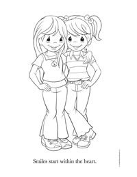 200x259 Best Friend Club Coloring Pages For Girls Printable Coloring