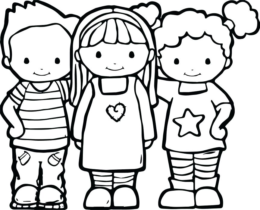863x697 Best Friends Coloring Pages Best Friends Color Coloring Pages