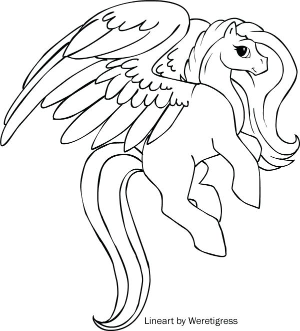 600x661 Pegasus Coloring Page Free Download Unicorn Coloring Page Pegasus