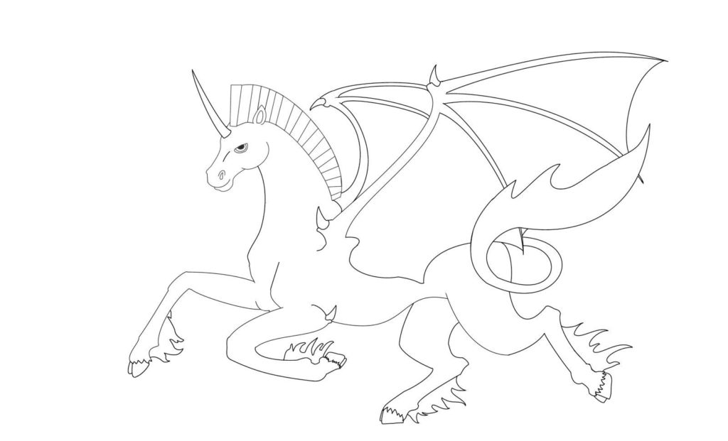 1024x621 Adult Unicorn With Wings Coloring Pages Unicorn Pegasus Coloring