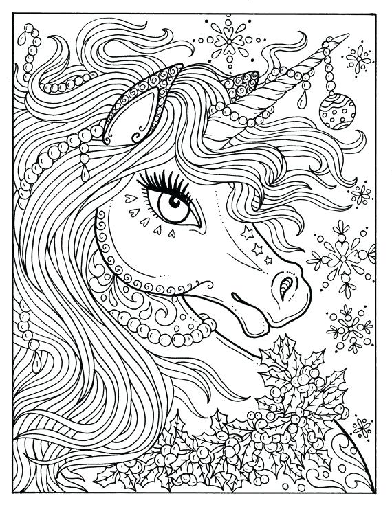 570x738 Unicorn Pictures To Color Together With The Incredible Myth