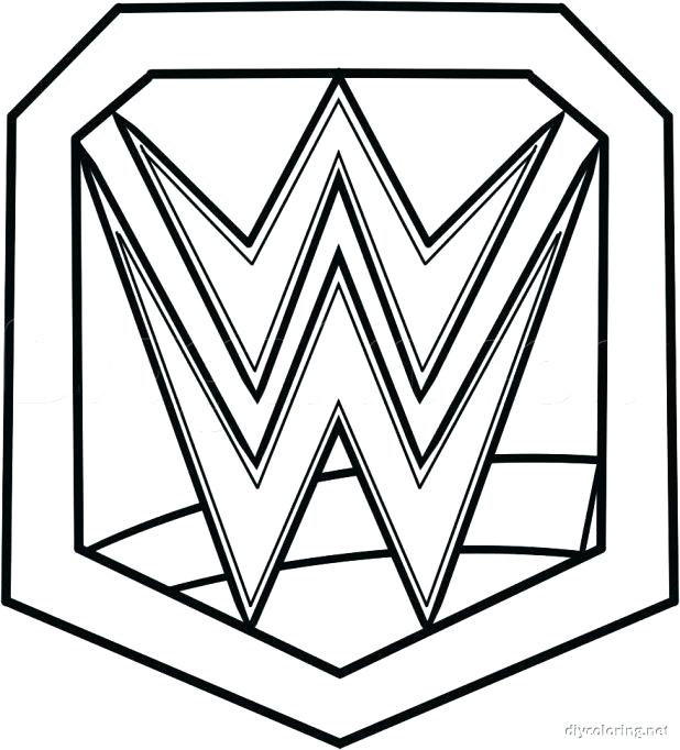 618x682 Brilliant Design John Cena Coloring Pages Wwe Photo Gallery