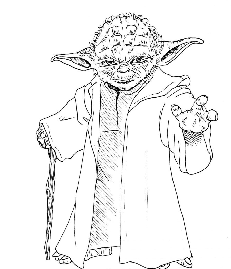 900x1050 Yoda Coloring Sheet To Print And Download Star Wars Friends