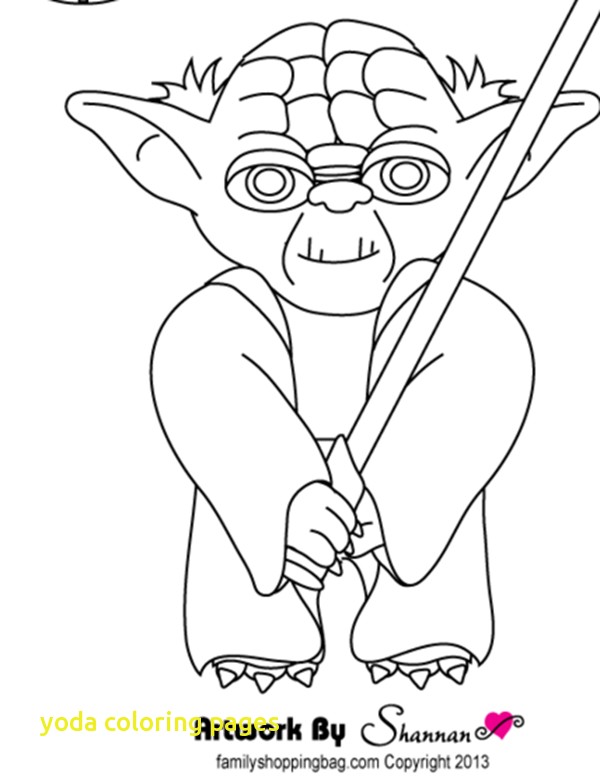 600x779 Yoda Head Coloring Page