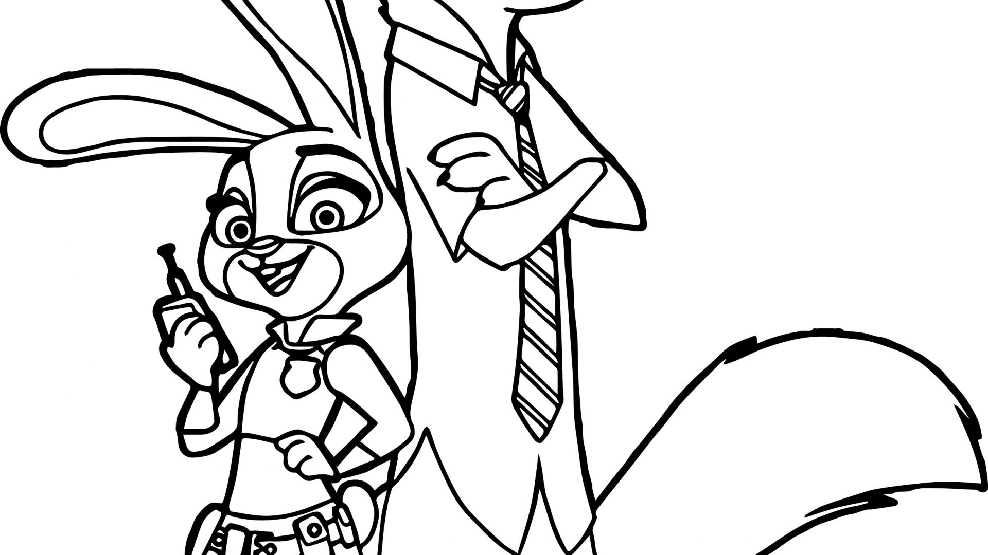 1920x1080 Peter Mansbridge From Zootopia Coloring Page Free Printable Pages