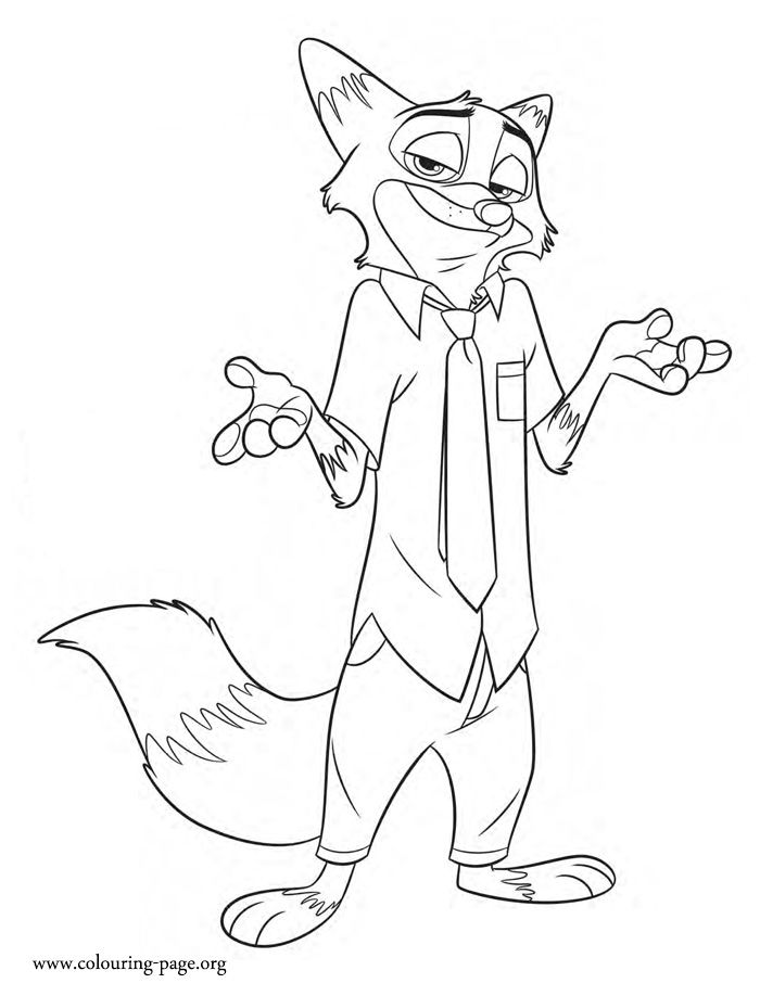 700x918 Zootopia Coloring Pages 278354