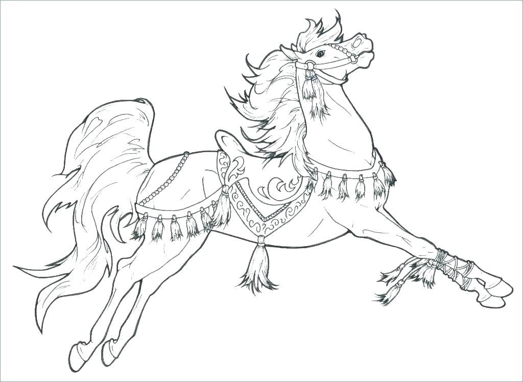1024x748 Color Page Horse
