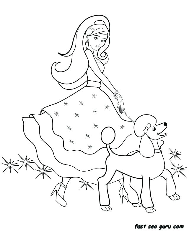 640x785 Coloring Pages Barbie Barbie Coloring Pages Online Printable