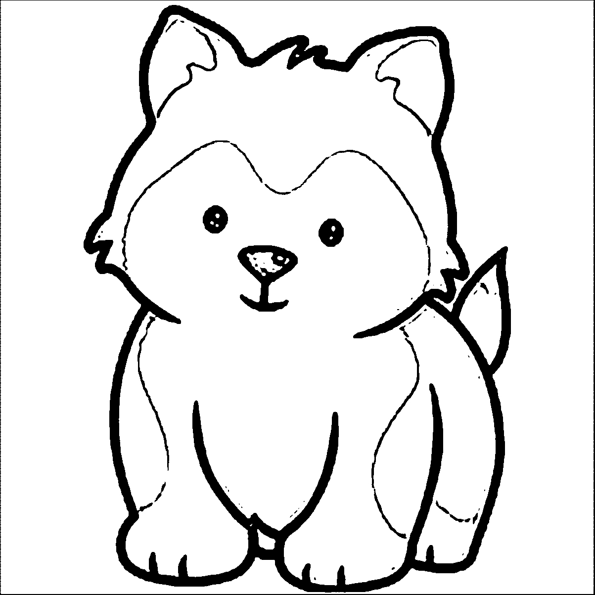 1203x1203 Puppy Coloring Pages Beautiful Puppy Outline Coloring Page