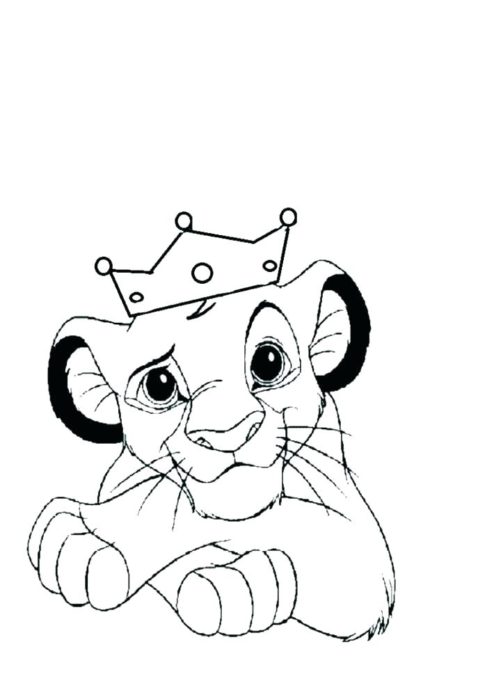 700x989 Baby Lion Outline Baby Lion Colouring Pages Printable Coloring