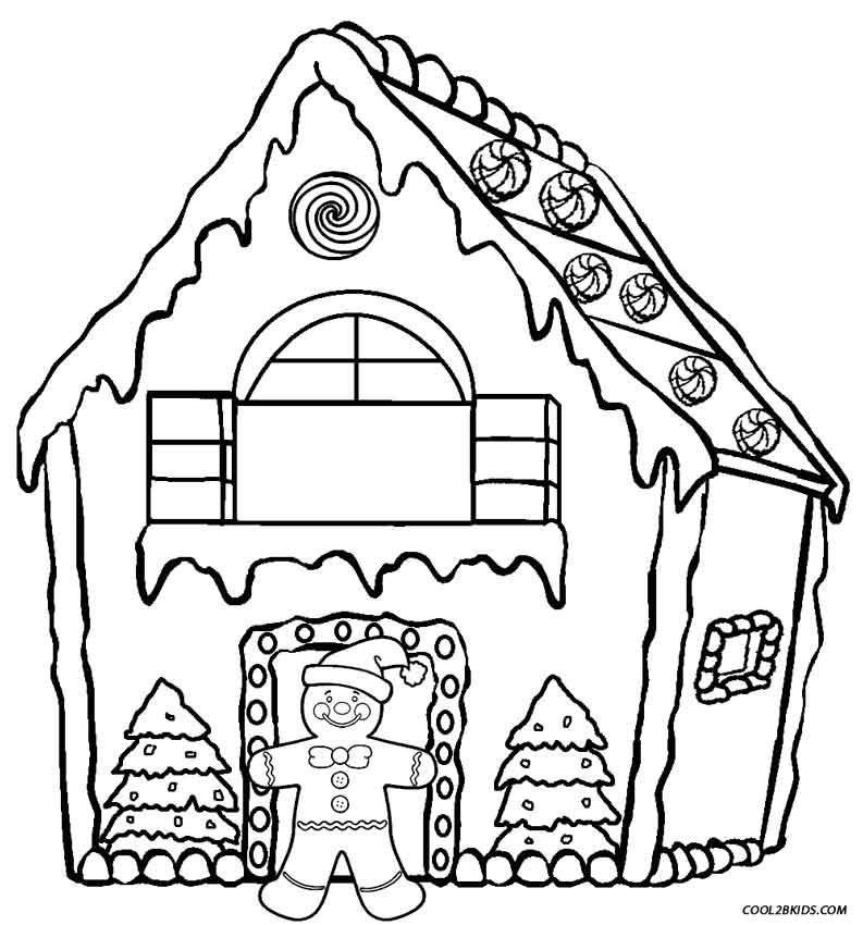 793x850 Printable Gingerbread House Coloring Pages For Kids Cool2bkids