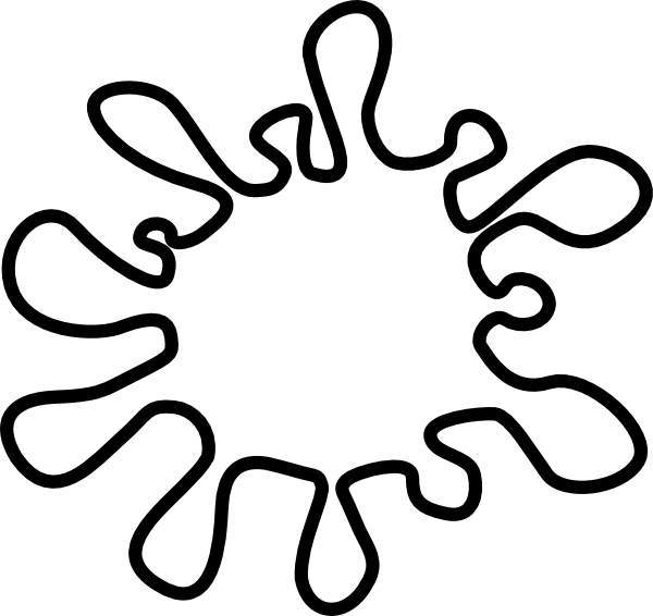 600x566 Gallery Paint Splatter Coloring Page,