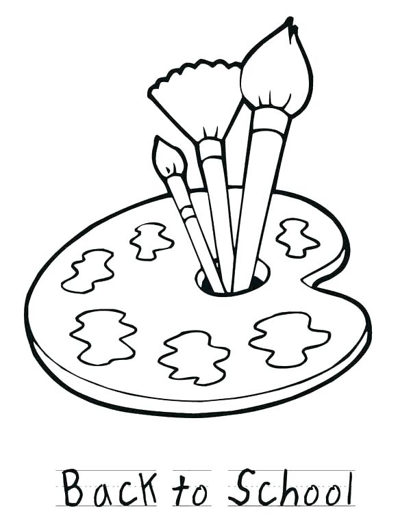 600x776 Paint Brush Coloring Page Paint Coloring Pages Painting Coloring