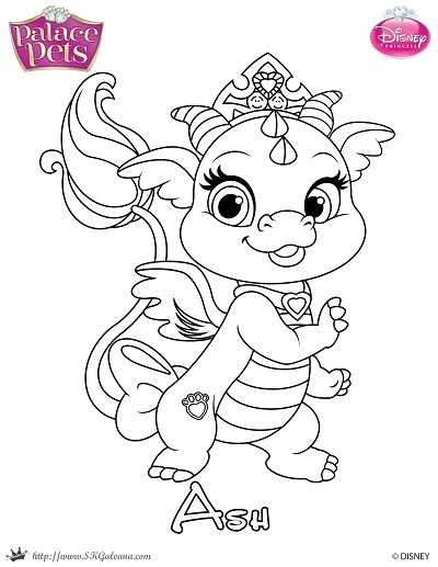 400x517 Free Princess Palace Pets Coloring Page Of Ash Skgaleana