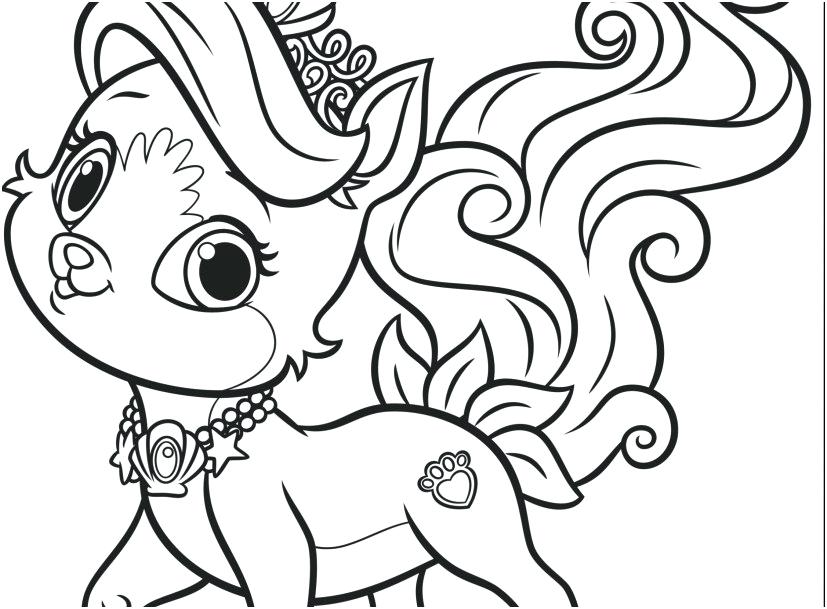 827x609 Princess Palace Pets Coloring Pages Devon Creamteas