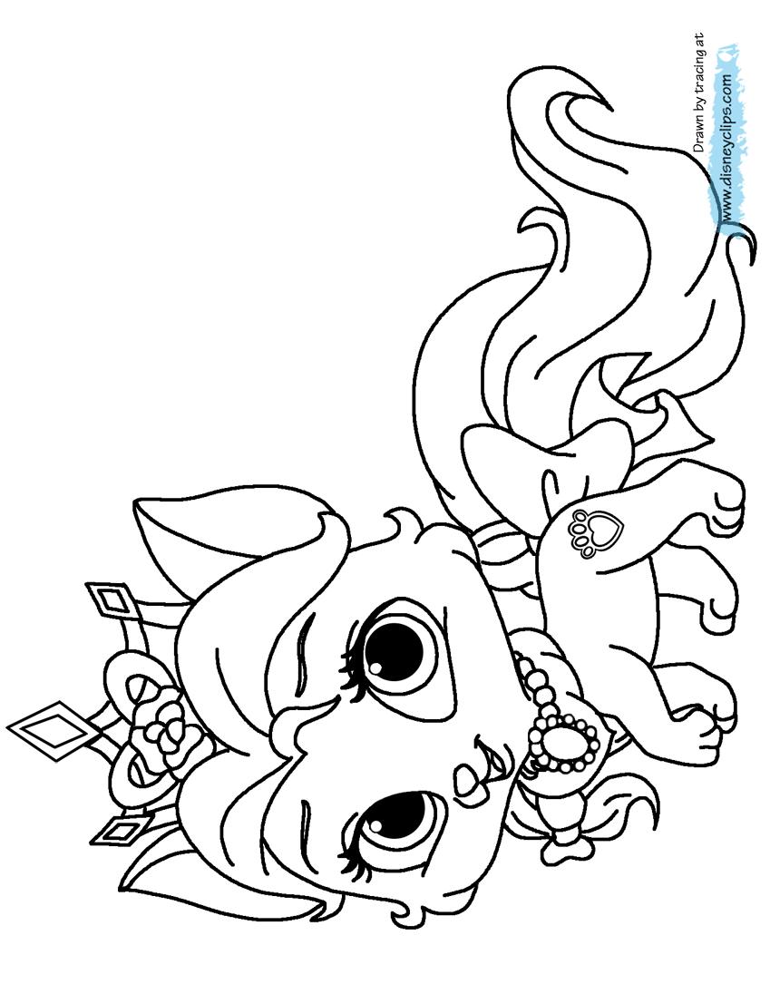 849x1085 Coloring Pages Palace Pets Coloring Page Fun