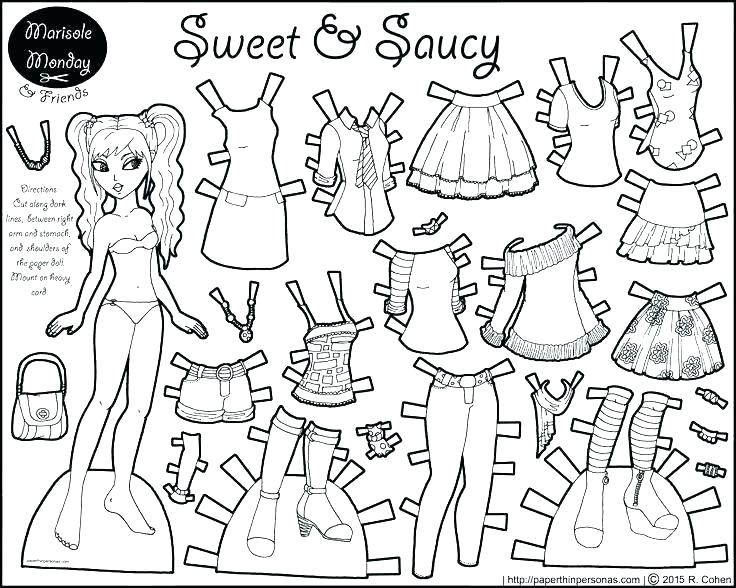 736x588 Paper Dolls Coloring Pages Paper Doll Coloring Pages Paper Dolls