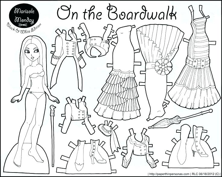 736x588 Paper Doll Coloring Pages Icontent