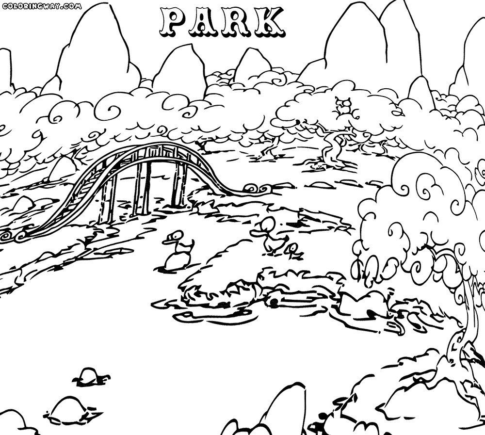 1000x897 27 Park Coloring Pages Compilation Free Coloring Pages