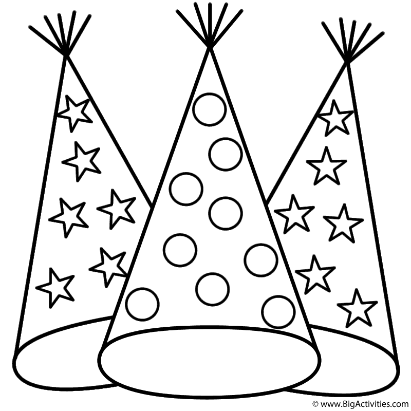 800x800 Party Hats