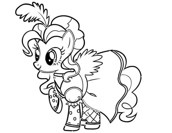 600x463 My Little Pony Coloring Pages Pinkie Pie My Little Pony Boyama