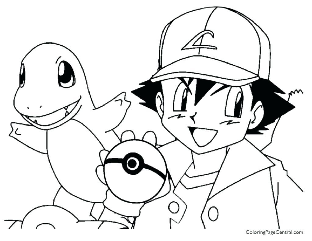 1024x791 Pokemon Charizard Coloring Sheets Ash Page Central Charmander