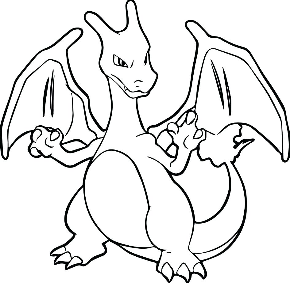 945x924 Pokemon Charmander Coloring Pages Download Mega Charizard Y Page