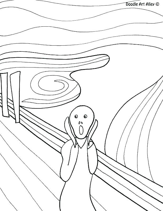 618x800 Self Portrait Coloring Page Self Portrait Coloring Page Self