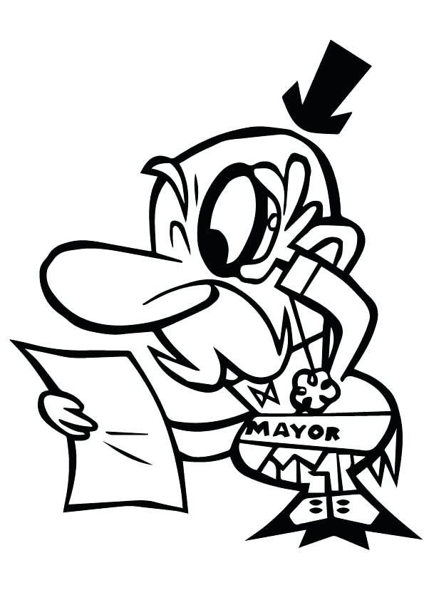 595x842 Powerpuff Girls Coloring Page Girls Coloring Pages The Mayor