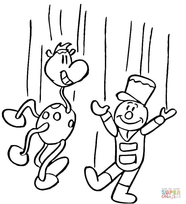750x825 Puppet Coloring Pages Funny Puppets Coloring Page Free Printable