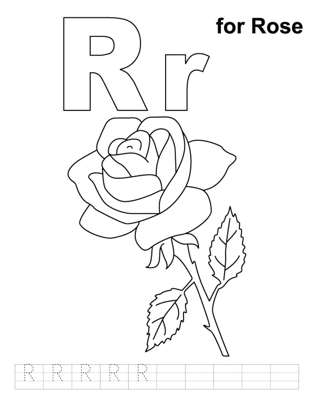 1089x1410 Christian Alphabet Coloring Pages Copy Lowercase R Free Alphabet