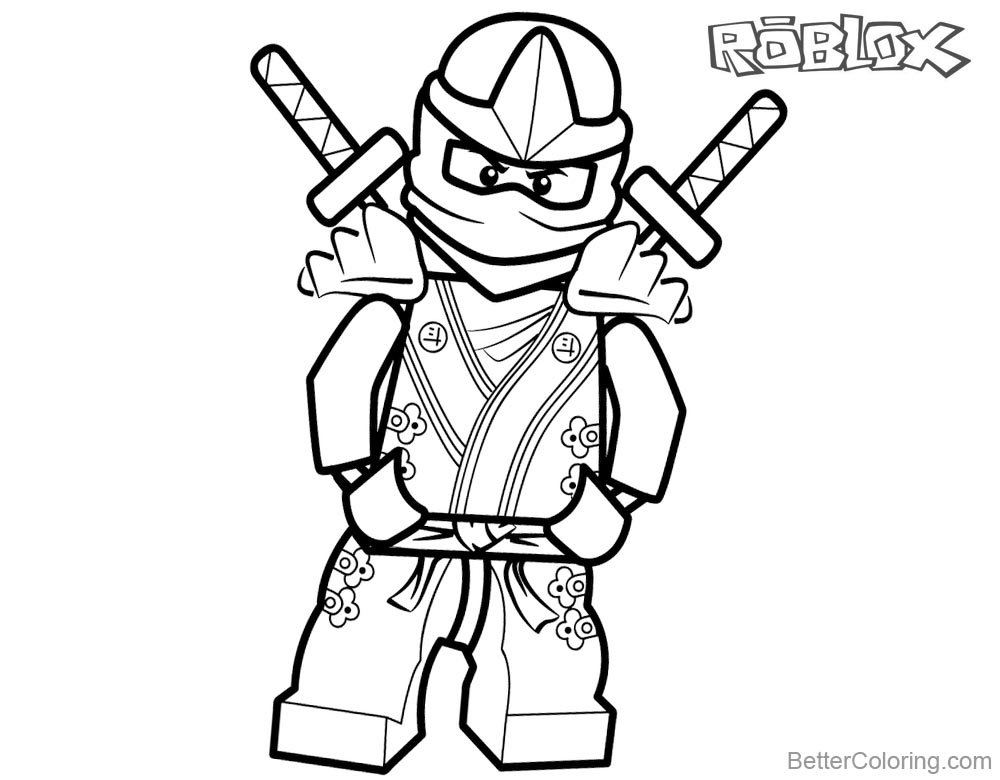 1000x780 Lego Ninjago From Roblox Coloring Pages