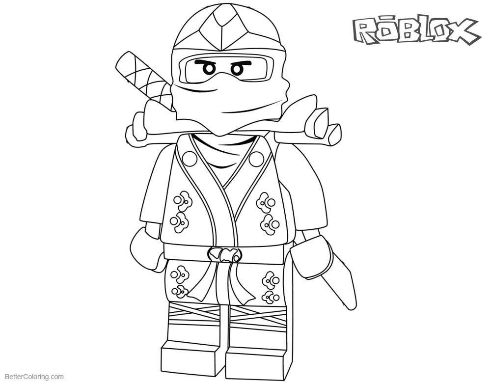 1000x780 Ninjago Character From Roblox Coloring Pages