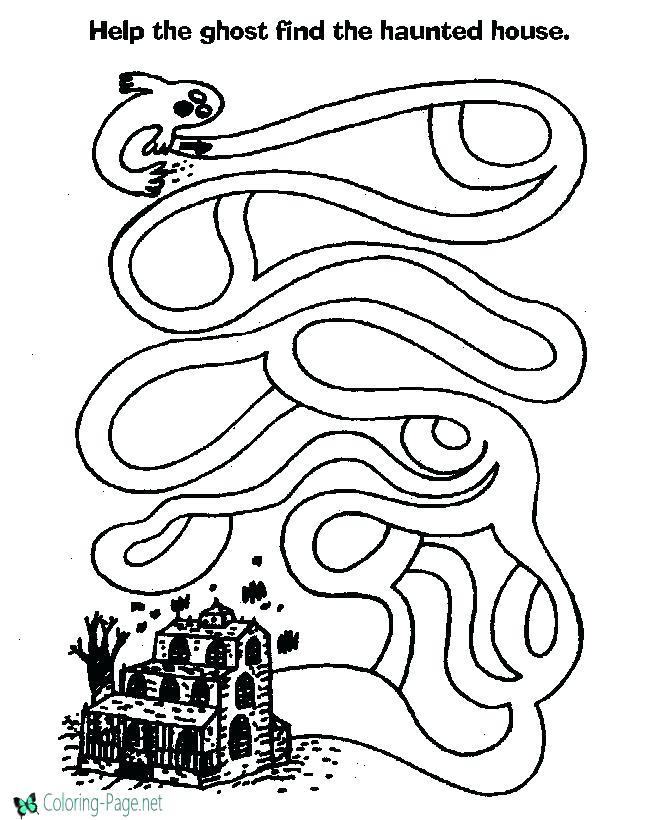 670x820 Maze Coloring Pages Ghost Coloring Pages Ghost Printable Mazes