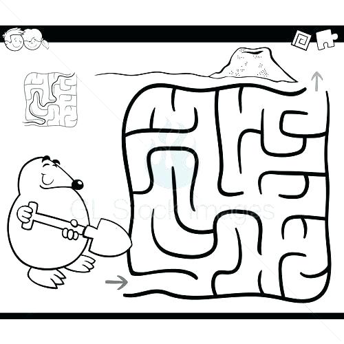 500x500 Maze Coloring Pages Maze Runner Coloring Sheets
