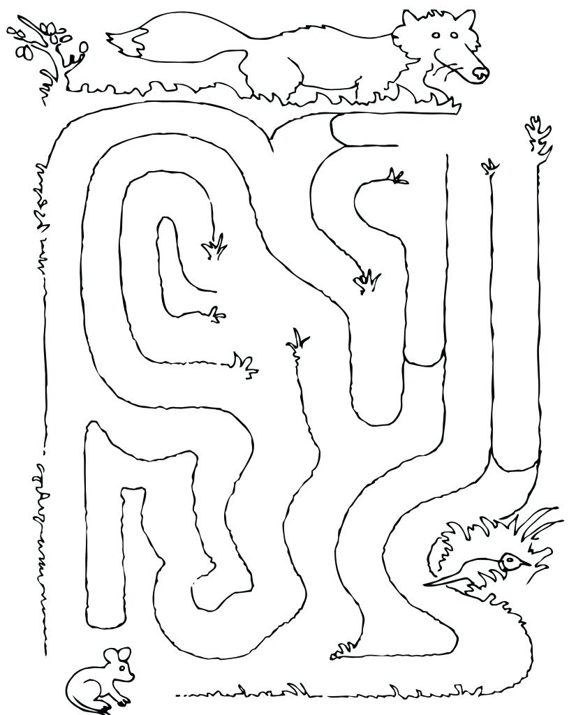 835x1024 Coloring Pages Mazes Maze Page Runner For 8