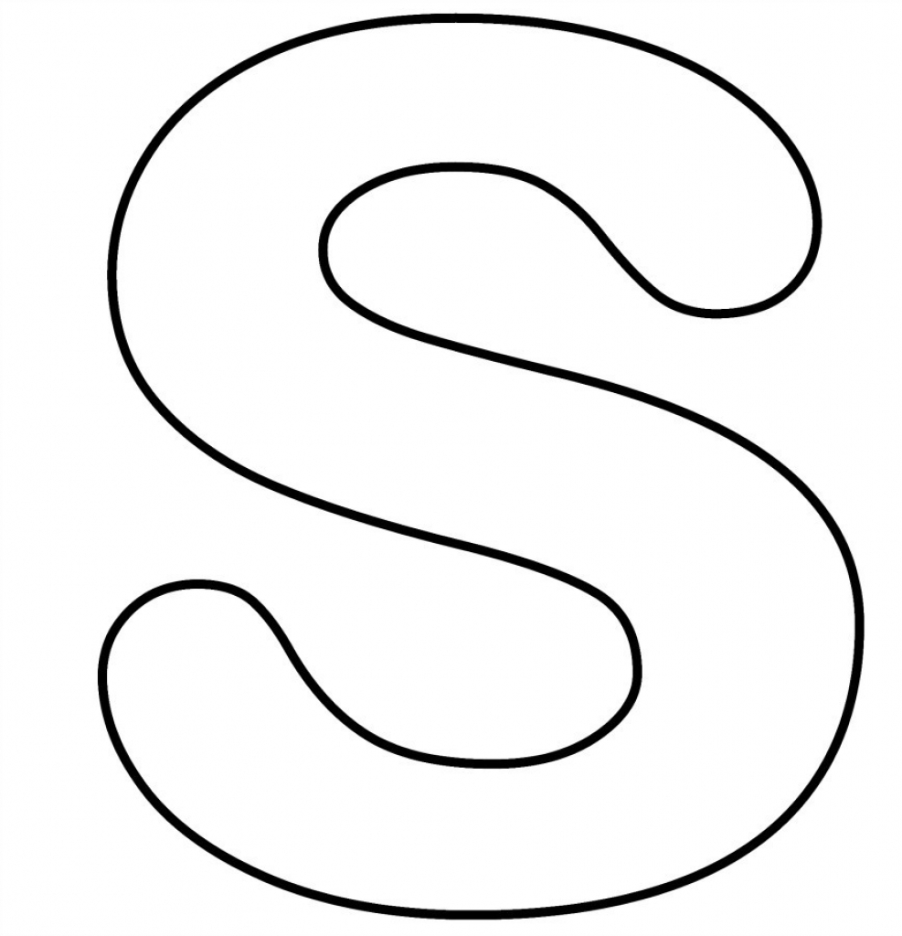 987x1024 The Most Elegant Letter S Coloring Page Regarding Really Encourage