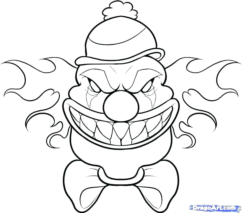 945x831 Scary Monster Coloring Pages Scary Drawings Easy Scary Dragon