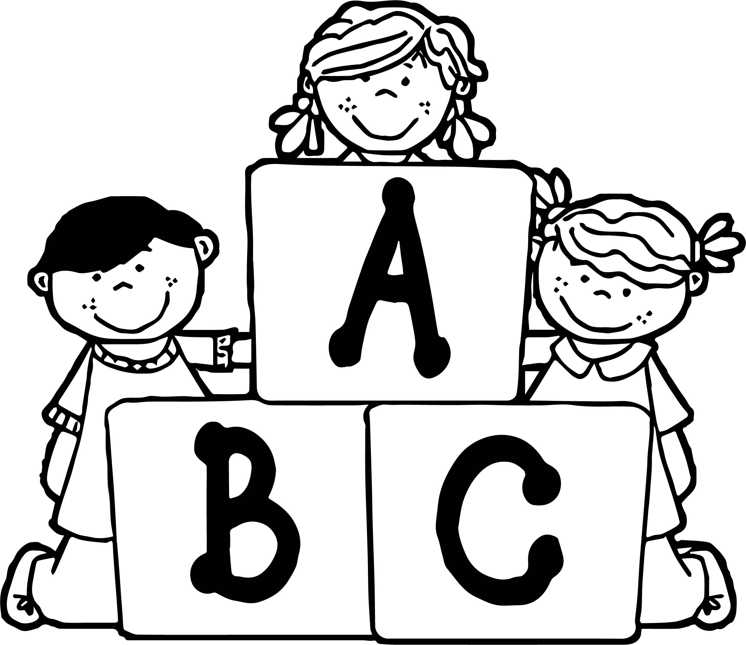 2443x2111 Letter Coloring Pages With Abc Page