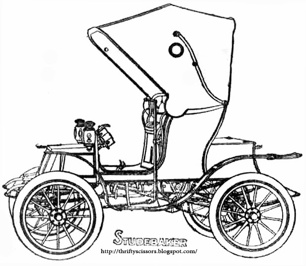 619x538 Coloring Pages Of Antique Automobiles Thrifty Scissors